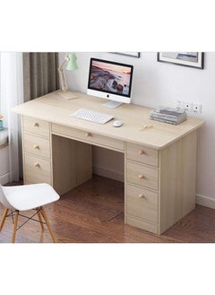 CYY Computer Desk Home Office Desk Writing Desk Work Table With Storage Drawers Executive Large Storage Space 120 * 45 * 71CM Study Writing Desk Easy Assembly PC Laptop Notebook Workstations