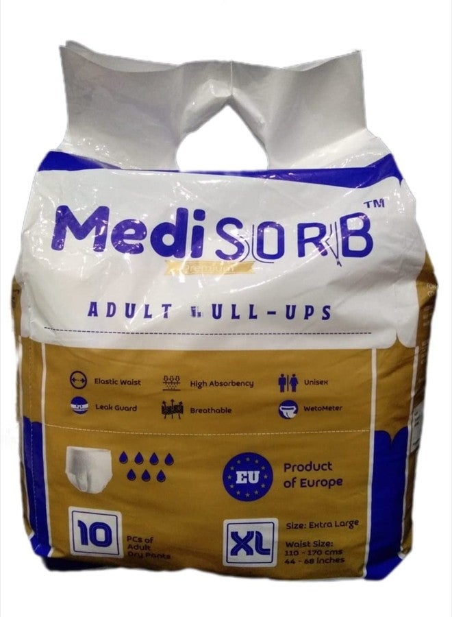 MEDISORB Adult Diaper Pants (White, XL/51-67 Inch) - Image 1