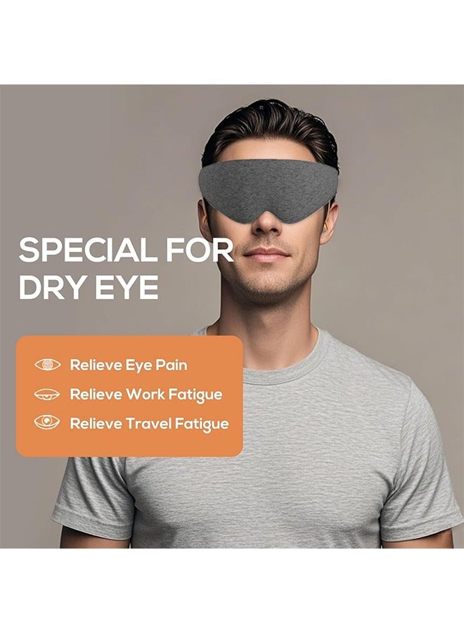 Ocean 2-In-1 Sleep Eye Mask with Soundproof Earplugs for Sleeping, 3D Sleep Mask Blackout Zero Eye Pressure, Light Blocking Sleeping Mask for Women Men, Night Blindfold Eye Cover for Travel - Image 2