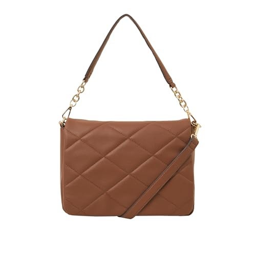 Accessorize London Women's Brown Large Quilted Sling Bag - Image 1
