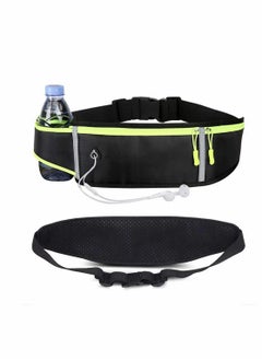 Running Belt  Waist Pack with Water Bottle Holder Adjustable Waterproof Waist Bag for Women Men Hiking, Running, Jogging, Workouts, Cycling, Dog...