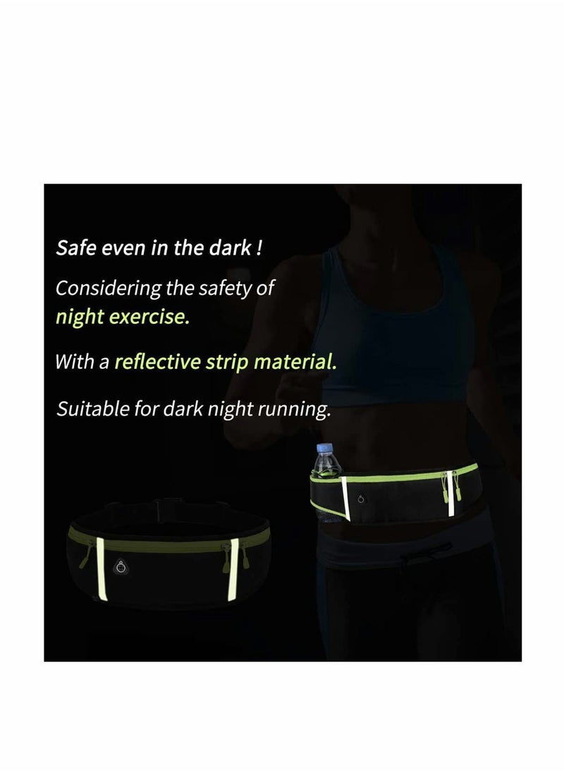KASTWAVE - Running Belt  Waist Pack with Water Bottle Holder Adjustable Waterproof Waist Bag for Women Men Hiking, Running, Jogging, Workouts, Cycling, Dog... - Image 1