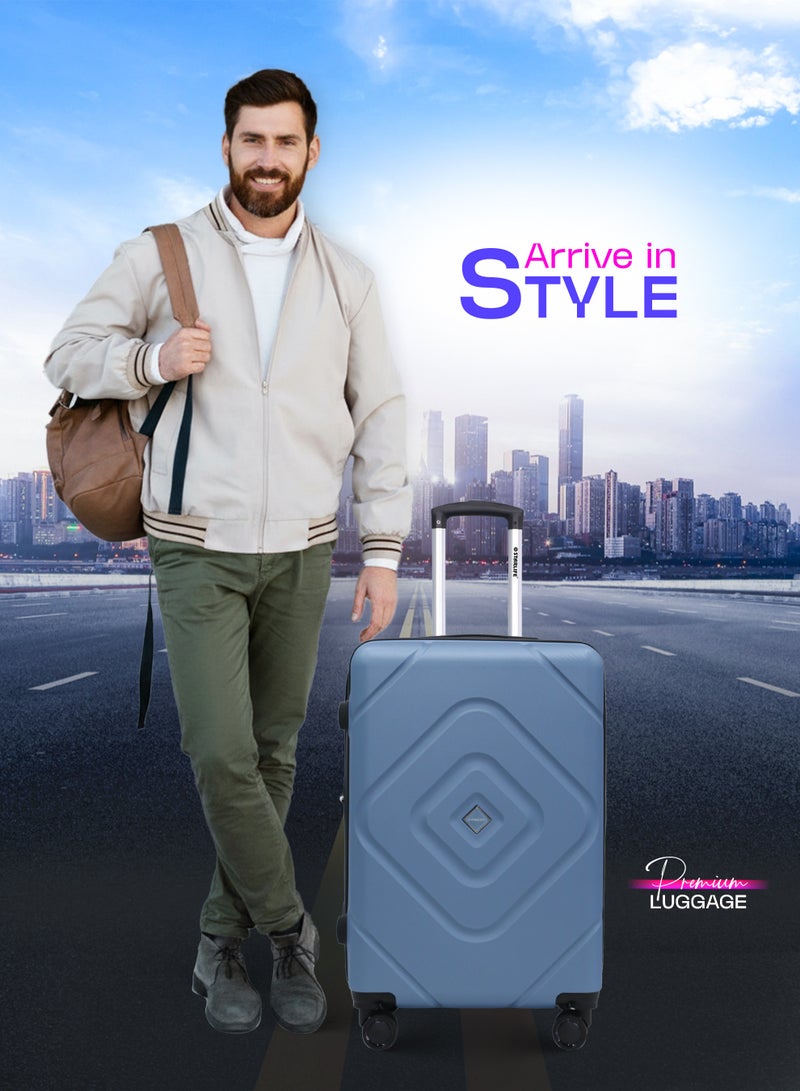 STARLIFE 3 Piece ABS Hard side Trolley Luggage Set Spinner Wheels with Number Lock - Image 5