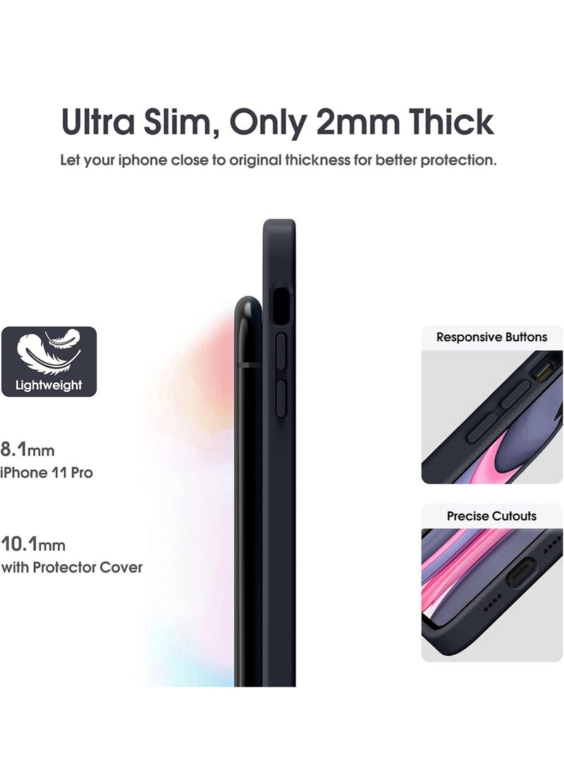WRISTWISE Case Cover for iPhone 11 Pro - [Camera All-Round Protection] [Soft Microfiber Lining Anti-Scratch] Shockproof Phone Case Cover, Black - Image 4