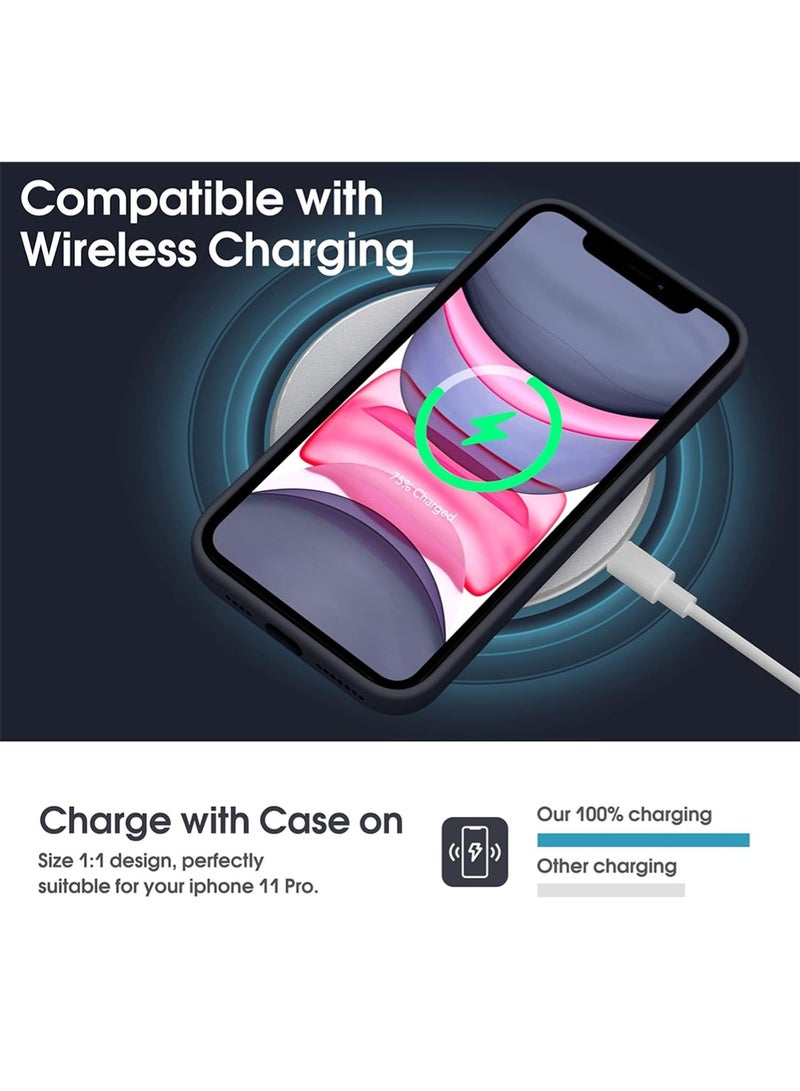 WRISTWISE Case Cover for iPhone 11 Pro - [Camera All-Round Protection] [Soft Microfiber Lining Anti-Scratch] Shockproof Phone Case Cover, Black - Image 5