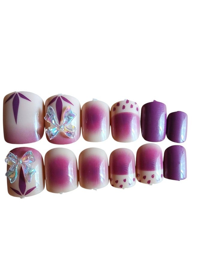 ROHISHALA Premium Designer 12pcs Stick-on Nails set, with Easy Glue Tab application, Nails are Reusable & Unbreakable (NAIL-11) - Image 1