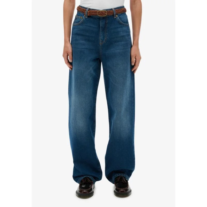 Organic Cotton High Rise Wide Leg Jeans