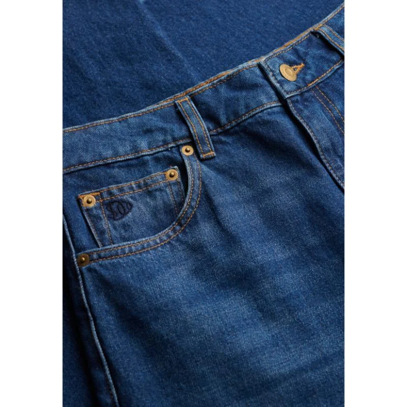 Superdry  Organic Cotton High Rise Wide Leg Jeans for Women | Best Price UAE