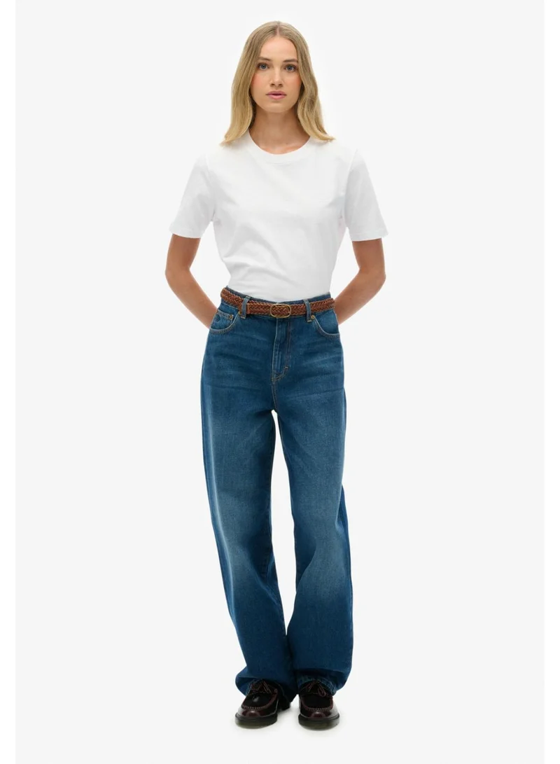 Superdry Organic Cotton High Rise Wide Leg Jeans
