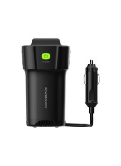 Powerology Powerology 150W Inverter AC Universal USB A 2type-C DC Car 12V10A - Black  - Image 2