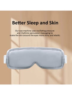 SYOSI Rechargeable Eye Massager with Heat and Bluetooth Music, Electric Vibration Eye Mask for Stress Relief, Relaxation, Ideal for Travel, Office, Home, Car Use  - Image 4