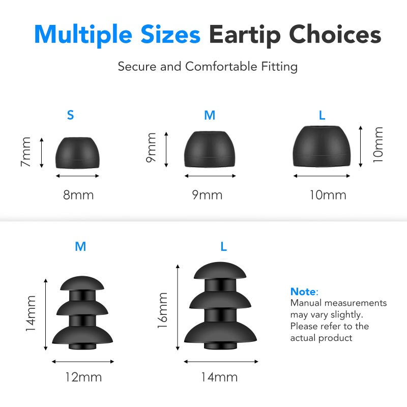 AGPTEK IPX8 Waterproof in-Ear Earphones, Coiled Cable Swimming Earbuds with Stereo Audio Extension Cable, Wired,Black - Image 4