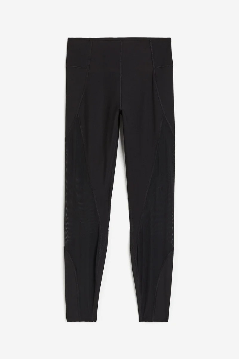 H&M DryMove™ Mesh-detail sports tights