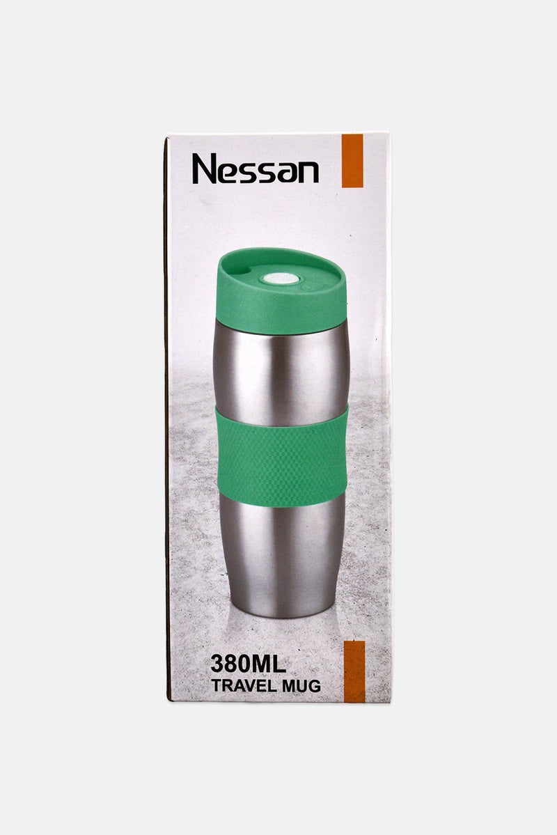 Nessan Stainless Steel Travel Mug 380 ml, Light Blue - Image 4