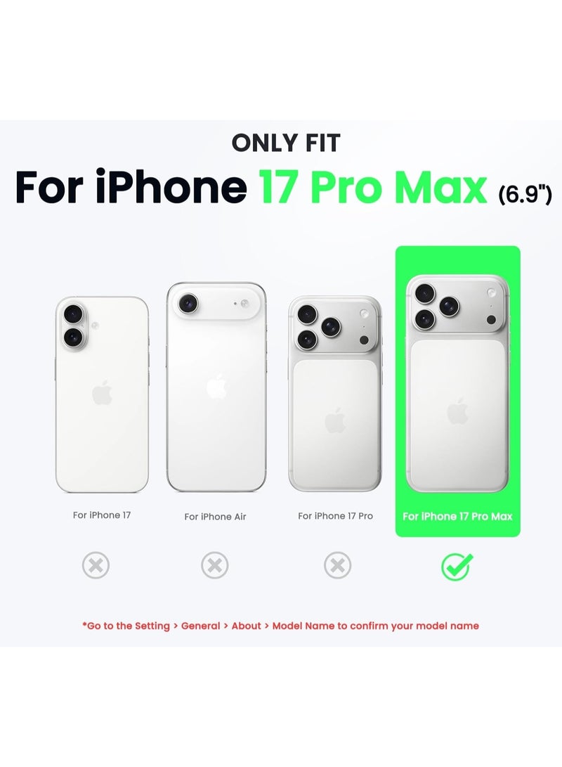 تين تك جراب متوافق مع ايفون 17 برو ماكس جراب شفاف من جل البولي يوريثين الحراري المرن والسيليكون المضاد للخدش - شفاف - Image 5