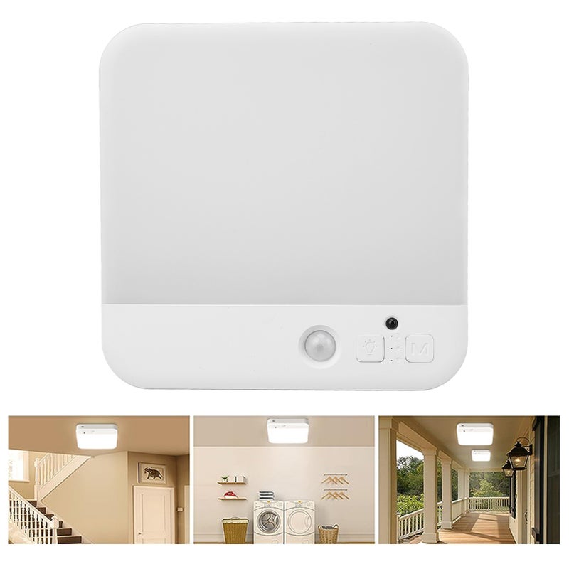 Motion Sensor Ceiling Light 4200mAh 3 Light Modes 3 Sensing Modes 3 Color Temp LED Motion Ceiling Light for Hallway Stair Walk in Closet - Image 5