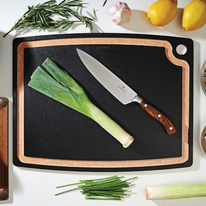Epicurean Gourmet Series Cutting Board with Juice Groove, 19.5-Inch by 15-Inch, Slate/Natural - Image 2