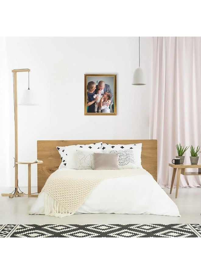 DECORHILLS FRAMES & DECOR Classic Gold Border Design Photo - Elegant Home and Memorable Gift, 12x16 Inch - Image 2