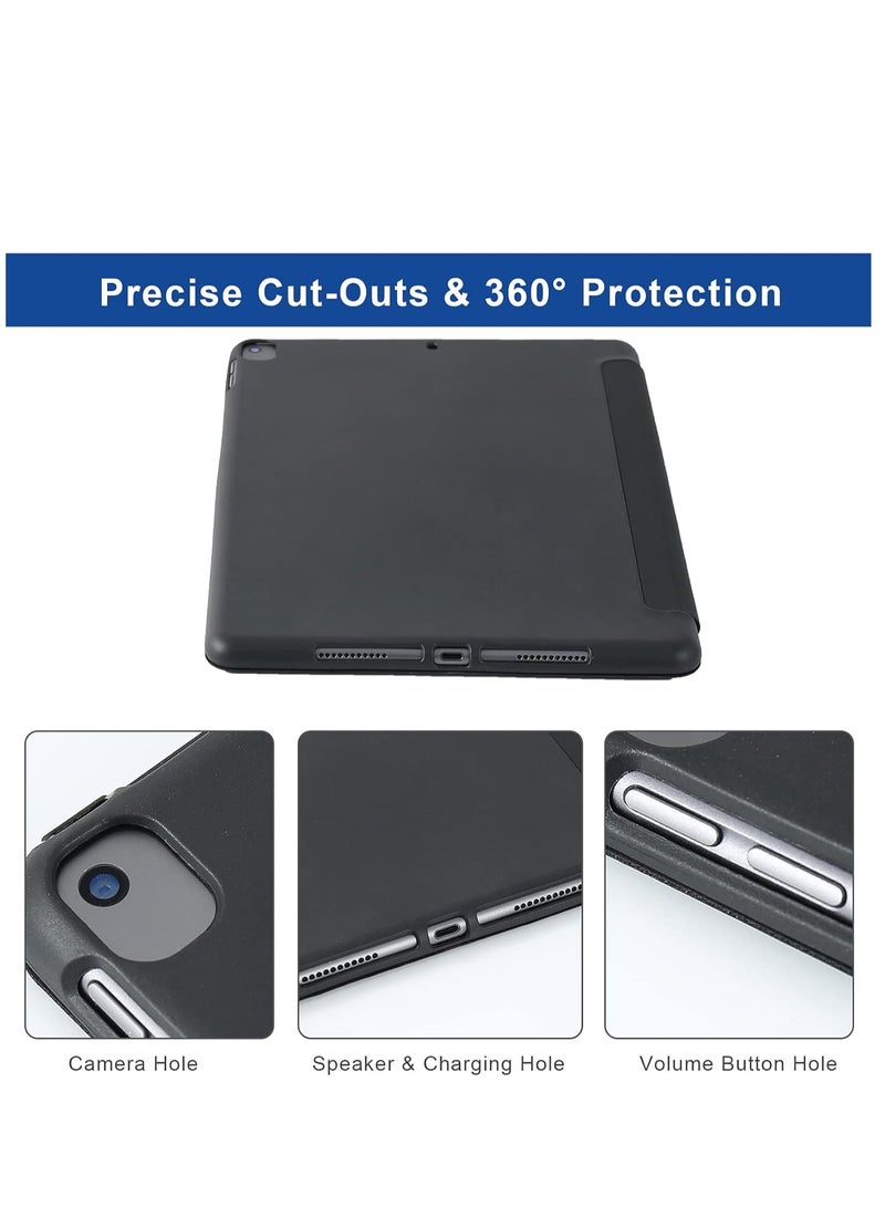 JAJEEK Origami iPad 10.2 Inch Case for iPad 9th Generation 2021, iPad 8th Generation 2020 & iPad 7th Generation 2019 – 5-in-1 Multiple Viewing Angles, Soft Back Cover with Auto Sleep/Wake Function, Black, Durable Protection for Everyday Use - Image 5