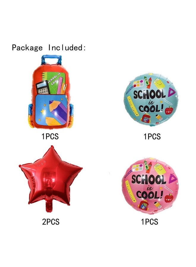 ALY 5PCS Schoolbag Foil Balloons for Kids Birthday School is Cool Balloons for Baby Shower Theme Party Decorations (SCH-COOL-05) - Image 3