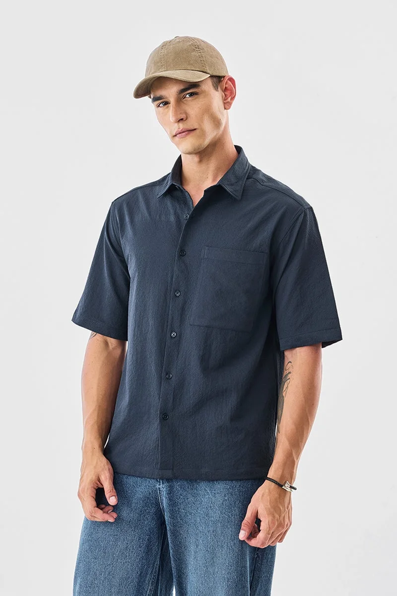 SNITCH Textured Oversized Shirt