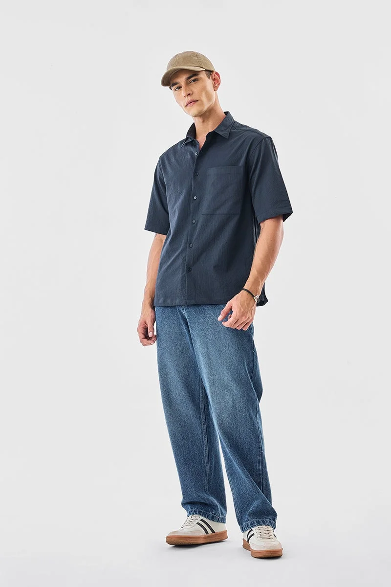 SNITCH Textured Oversized Shirt