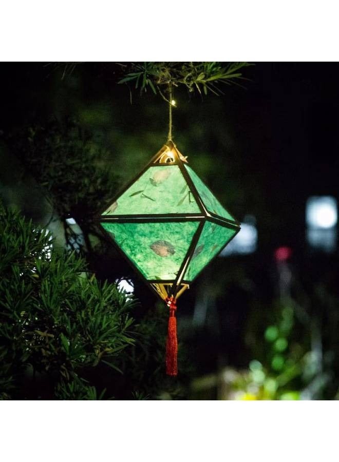 Raffine Rhombus Portable Lantern with Tassel Light Lamp for Diwali Spring Festival Home Decoration - Image 3