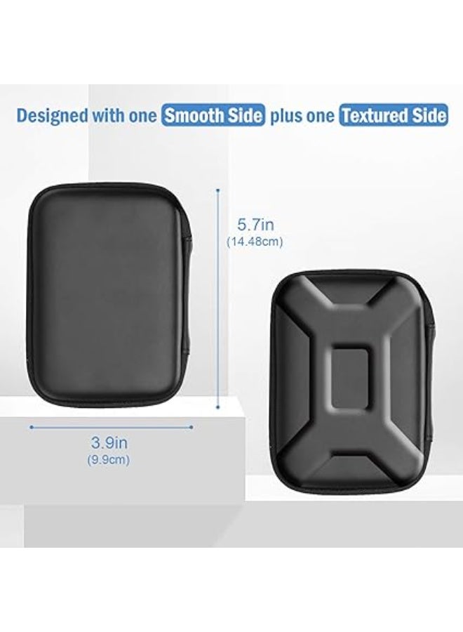 Procases Hard Drive Case for Canvio Basics Western Digital WD Elements My Passport Seagate Portable Backup Plus Slim 1TB 2TB 3TB 4TB USB 3.0, 2.5”, Samsung T9 Portable External Hard Drive Case -Black - Image 5
