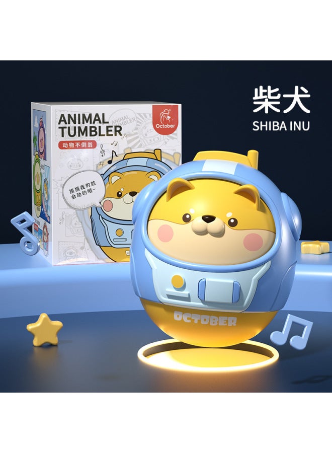 لعبة تشاي دوج بهلوان للأطفال من عمر 6 أشهر للأطفال في مرحلة التعليم المبكر للأطفال من عمر 0 ​​إلى 1 سنة، لعبة خشخيشة مهدئة للأطفال - اللون: كوب شيبا إينو (حقيبة opp) - Image 1