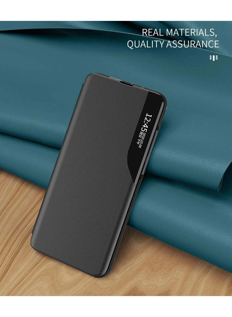 Case Compatible with Redmi Note 13 Pro Plus, Redmi Note 13 Pro+ Case Clear View Leather with Kickstand Magnetic Flip Phone Case Women Men Shockproof Protective Cover - Image 2