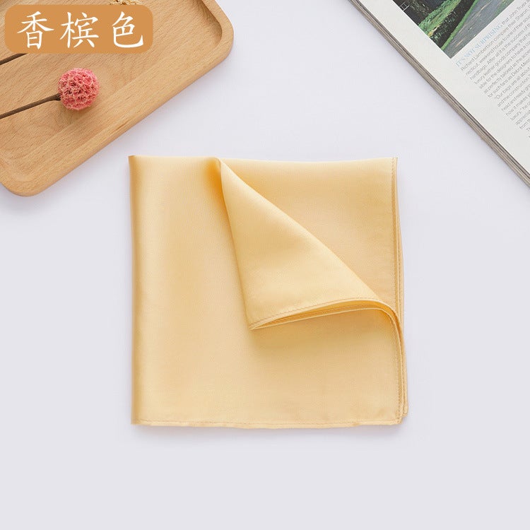 Supply Silk Handkerchief Suit Pocket Towel 100 Mulberry Silk Small Handkerchief Multi-Color Optional - Image 1