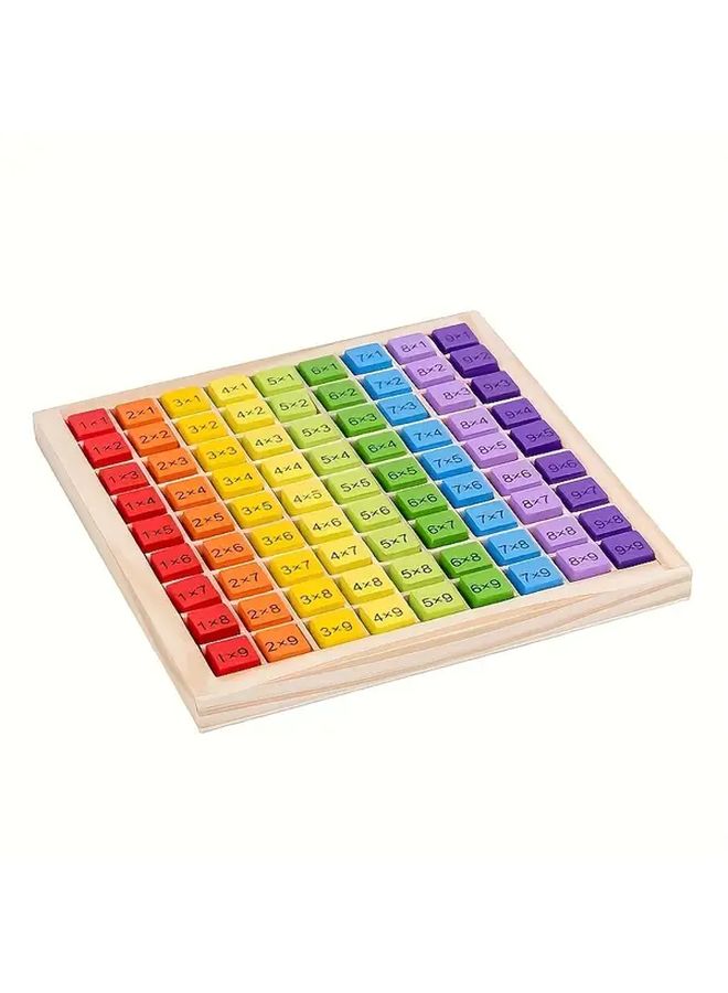 Colorful Multiplication Table Educational Toy For Kids Math Facts 1 10 Interactive Learning Times Tables Practice - Image 1