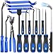 DOAHO 17Pcs Mechanic Hook and Pick Tool Set Car Trim Removal Kit with Fastener Clip PliersRivet PullerMagnetic PickupGasket ScraperNonScratch Plastic Pry Tools for Automotive RepairBlue - Image 2