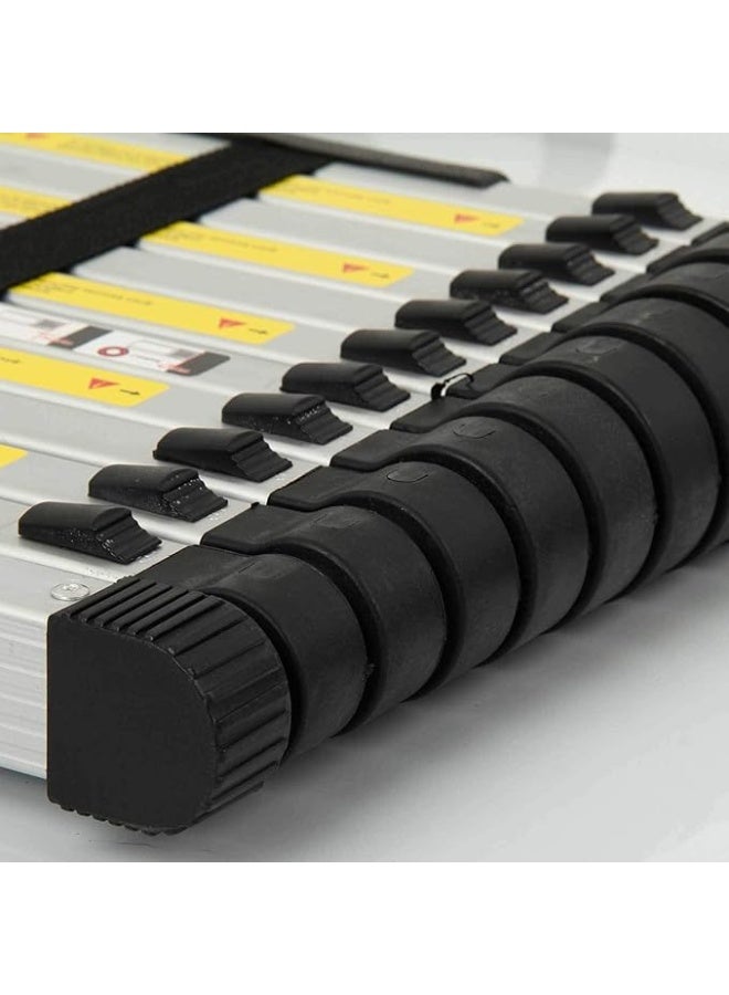 2.6M Telescopic Folding Aluminum Ladder – Multi-Purpose Extendable Ladder with Strong Extension Joint - Image 3