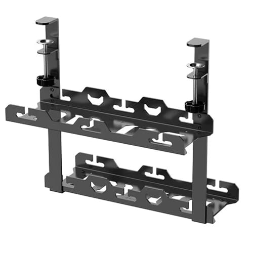 Gadget Wagon Under Desk Organiser Storage Tray 2 Shelves No drilling required Expandable tray - Image 1