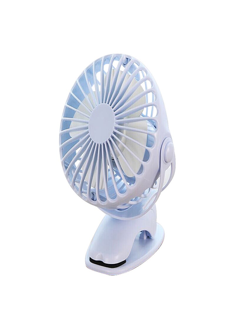 Yoobao Y-F04 USB Fan Rechargeable Handheld Mini Fan Clip Desktop 4-level Small Fans Electrical Fan Blue 6400mAh - Image 1