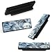 LORVIES 4 Pack 36 Marble Decorative Cabinet Knobs ABS Glass Long Rectangle Black Dresser Drawer Door Handles Pulls for Home Kitchen Bedroom Blue Grey Gold Texture - Image 2