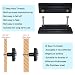 LORVIES 4 Pack 36 Marble Decorative Cabinet Knobs ABS Glass Long Rectangle Black Dresser Drawer Door Handles Pulls for Home Kitchen Bedroom Blue Grey Gold Texture - Image 3