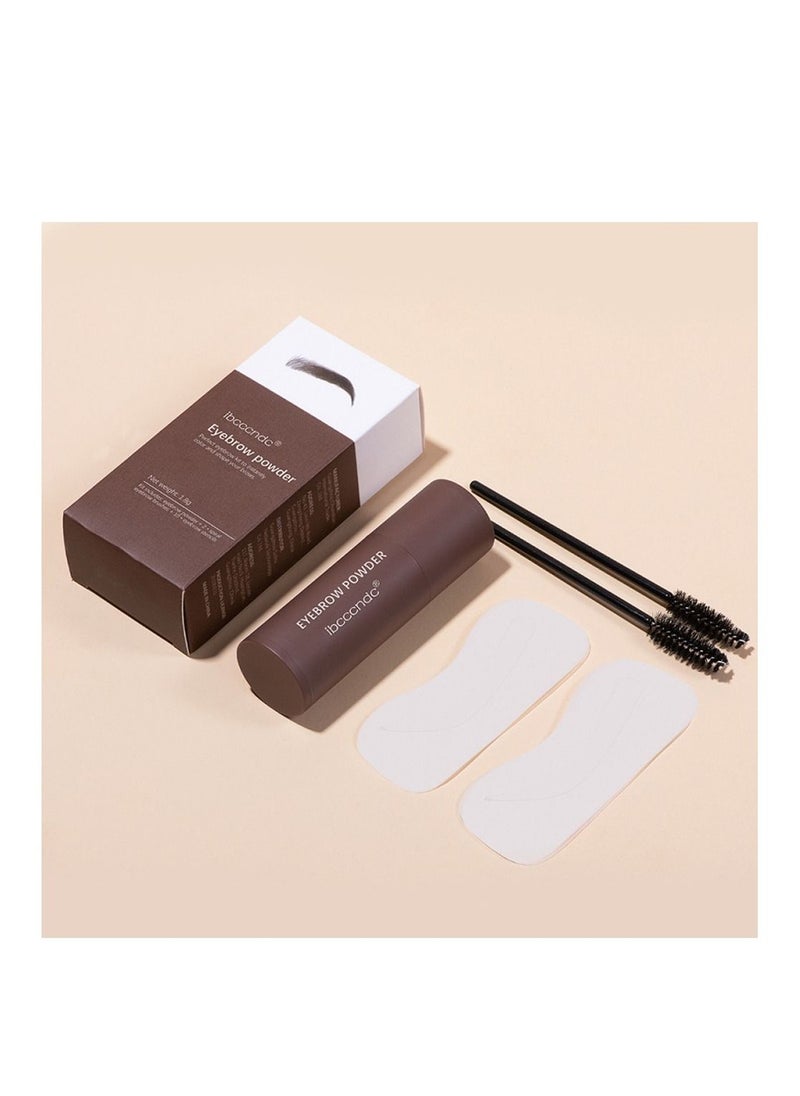 ibcccndc - Eyebrow Enhancers Shaping Kit Eyebrow Powder Stamp 5 Pairs Brow Stencils And Cosmetics Brushes Waterproof Natural Color & Long-Lasting Eye Makeup Tools For Women (Light Brown) - Image 1