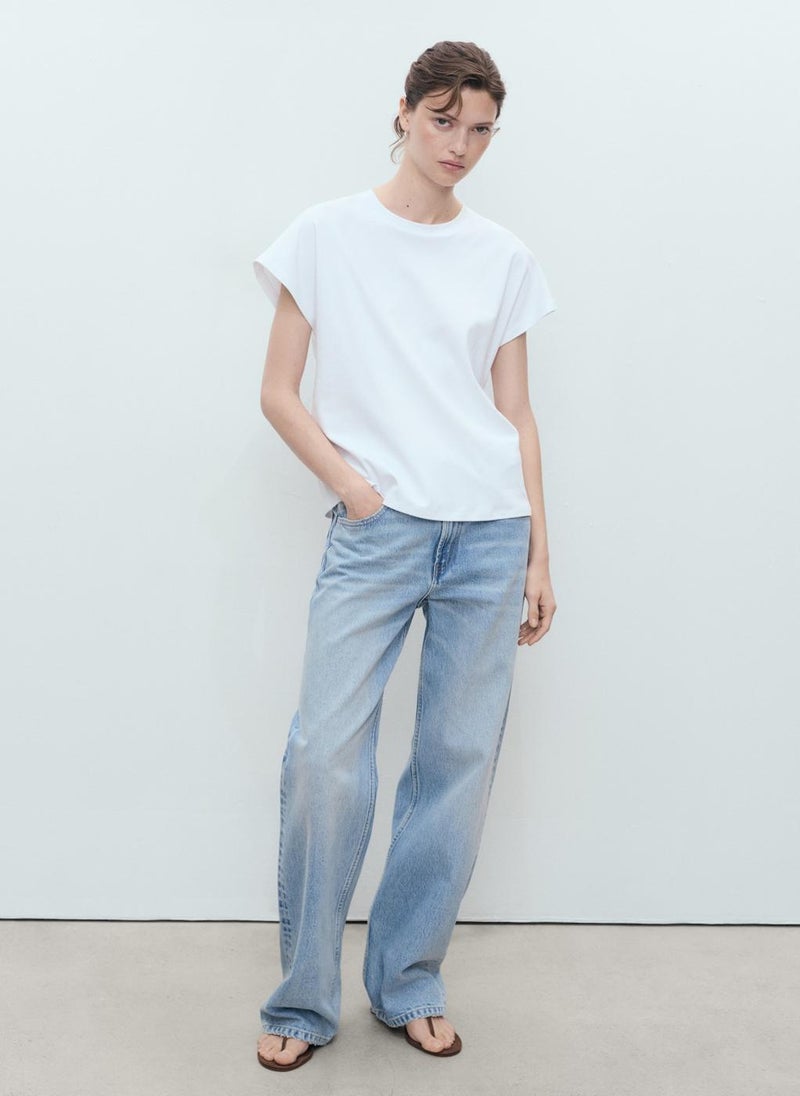 MANGO Crew Neck Short Sleeve T-Shirt  - Image 4