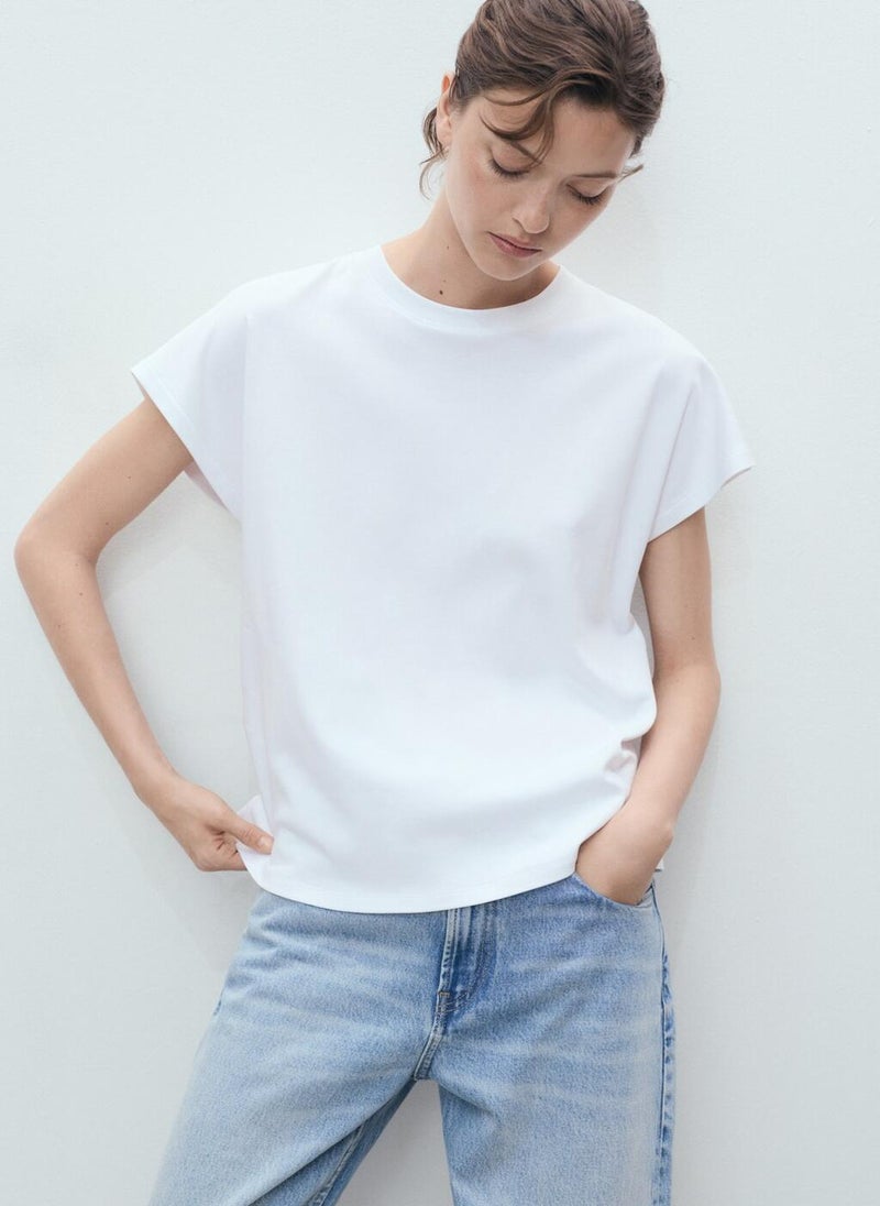 MANGO Crew Neck Short Sleeve T-Shirt  - Image 1