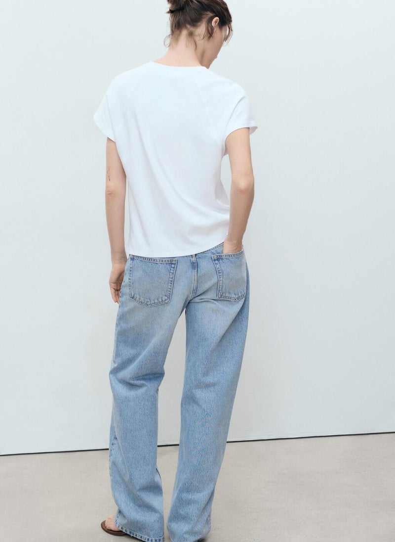 MANGO Crew Neck Short Sleeve T-Shirt  - Image 2