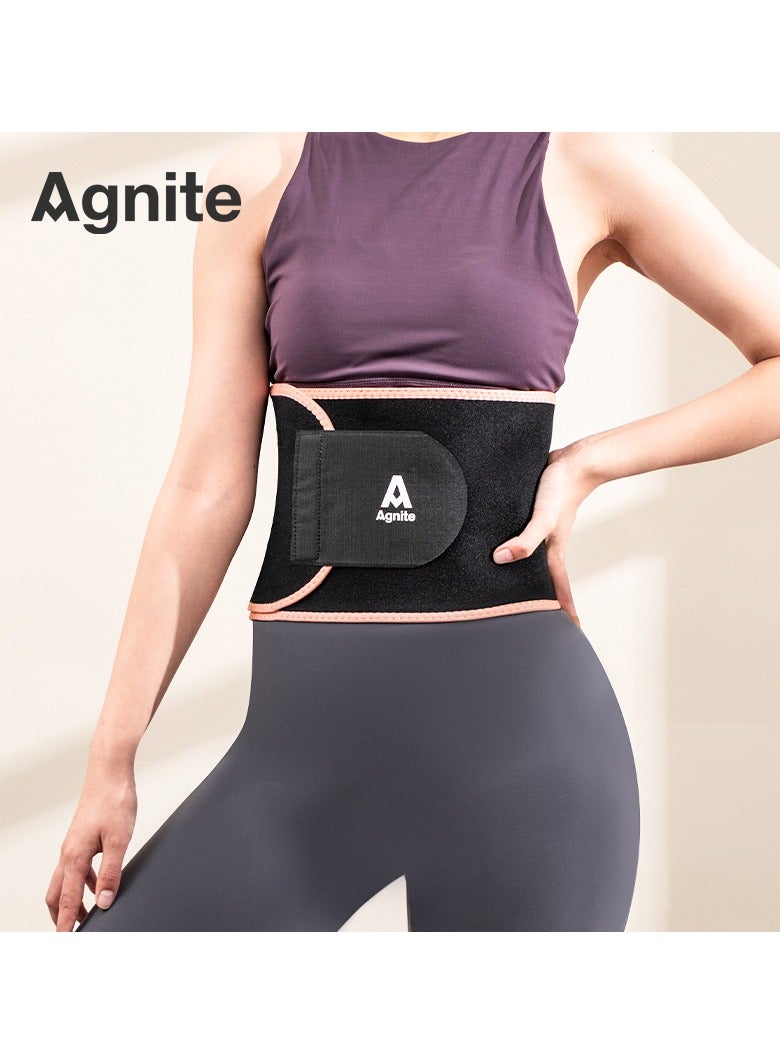 Deli Deli Agnite ER381 Waist Trainer Belt For Women & Men – 3-Layer Thermal Waist Support, Slimming & Sweat Belt With Breathable Fabric, Comfortable & Adjustable For Workout & Daily Use.  - Image 2