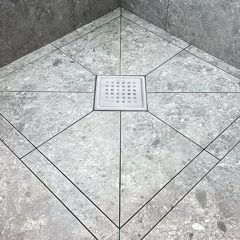 Arquin Bathroom Floor Drainer 5x5 Shower Water Drain Channel 1MM 304 Stainless Steel with Cockroach Trap for Bathroom Kitchen Waste Water Drain Jali (Square Steel 102) - Image 2