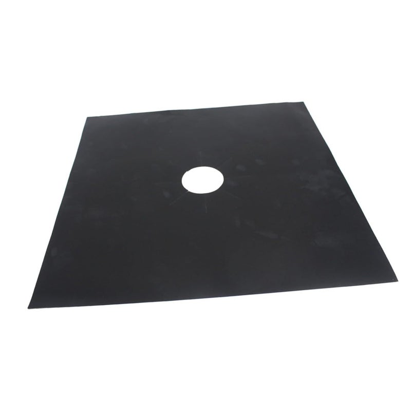 Universal 4 Piece Non Stick Gas Hob Protector Sheets Black Easy Clean Oven Liner - Image 4