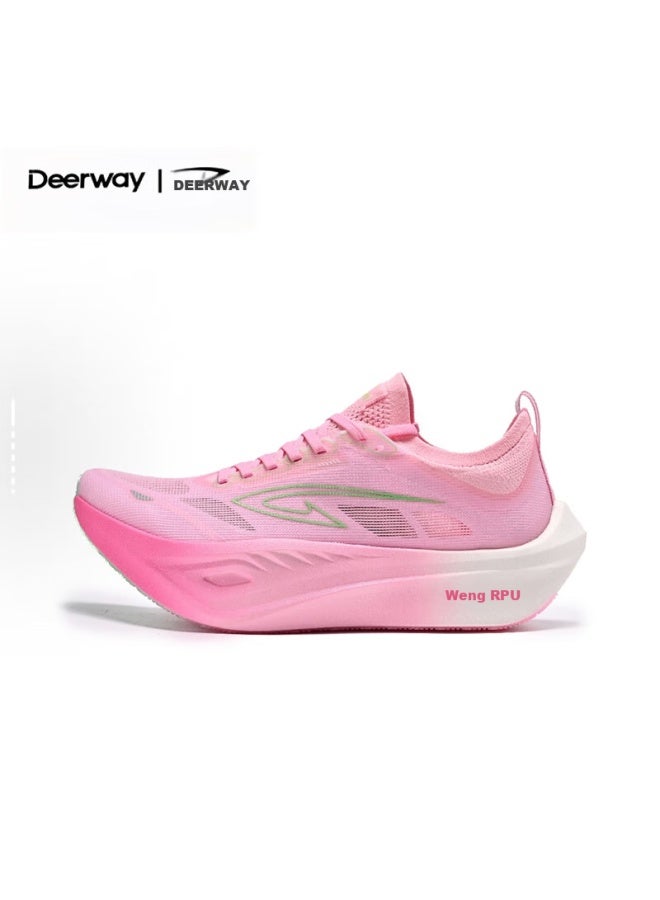 Deerway Mengjiang 1.0 Full Carbon Plate Sports Running Shoes For Men And Women, Durable, Shock-absorbing, Breathable, Speed Racing, Hiking, Marathon, Fitness Testing