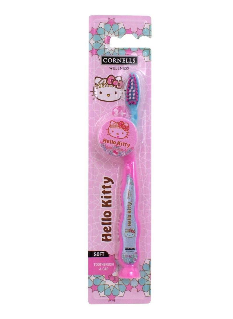 CORNELLS WELLNESS - Cornells Hello Kitty Tooth Brush And Cap - Image 1