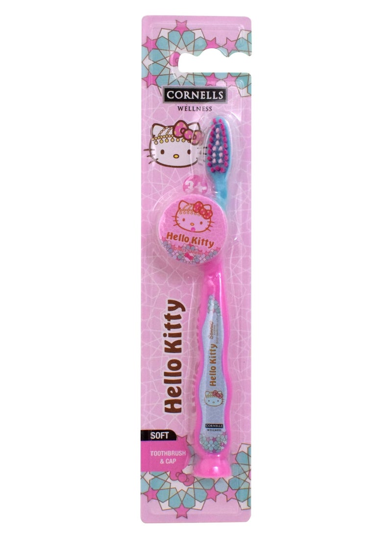CORNELLS WELLNESS - Cornells Hello Kitty Tooth Brush And Cap - Image 1