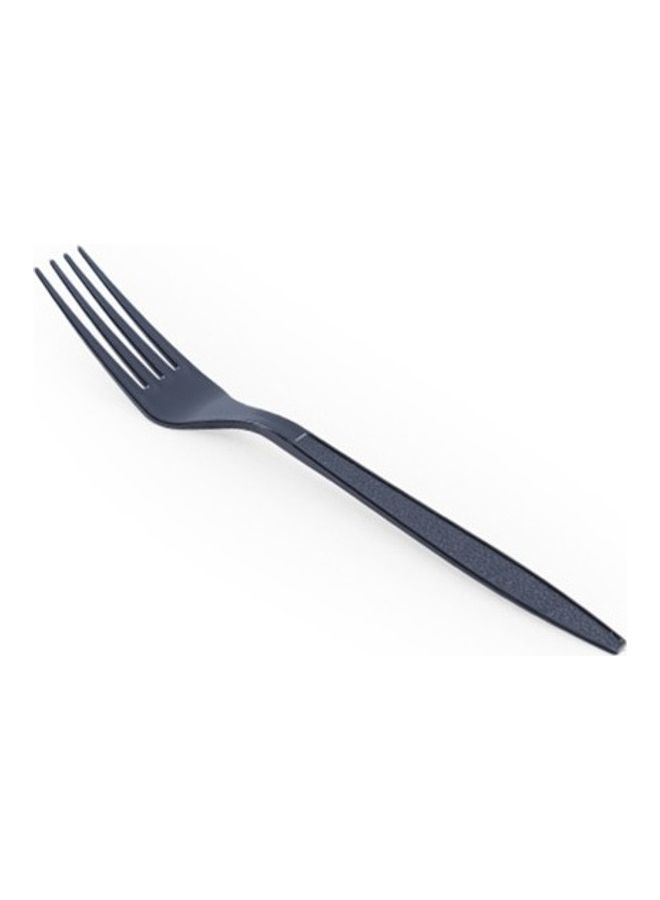 Falcon Plastic Fork (1 Pack x 50 Pieces) Black - Image 2