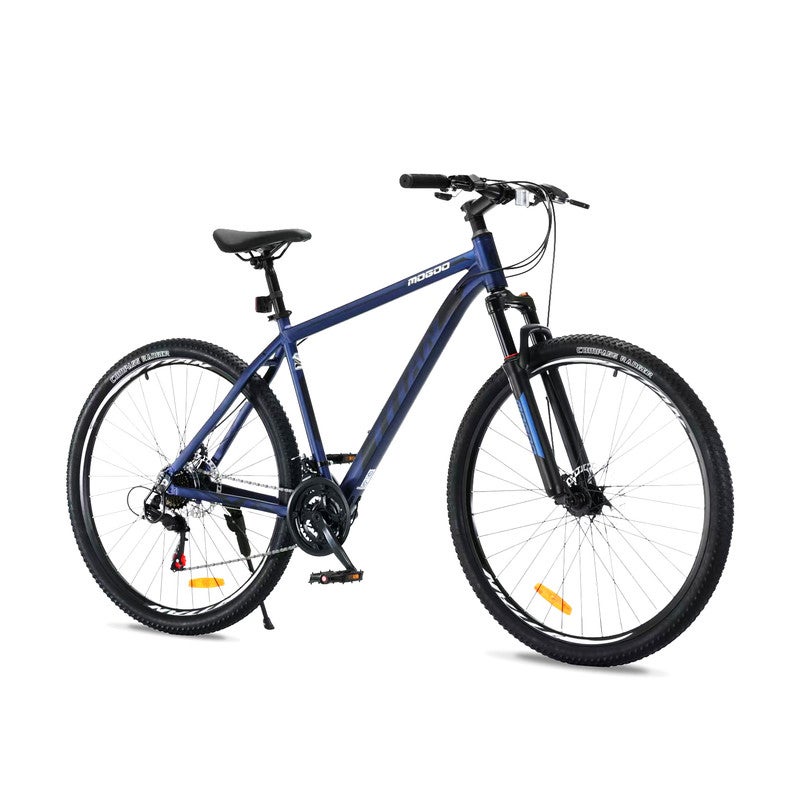 Mogoo Titan Aluminum Alloy Mountain Bike 29 Inch | 21-Speed MTB for Adults | Mechanical Disc Brakes, Front Suspension, Internal Cables, Adjustable Seat - Midnight - Image 2